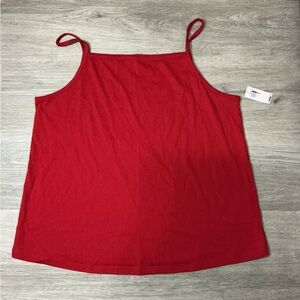 Old Navy Red Spaghetti Strap Tank Top